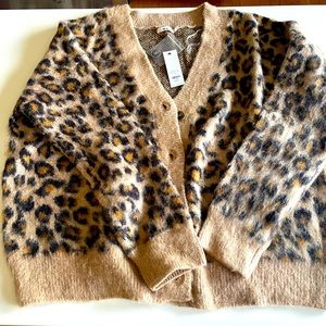 Leopard print cardigan